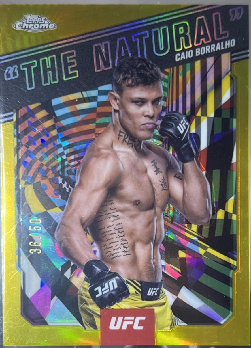 Caio Borralho The Natural [Gold Refractor] #AKA-15