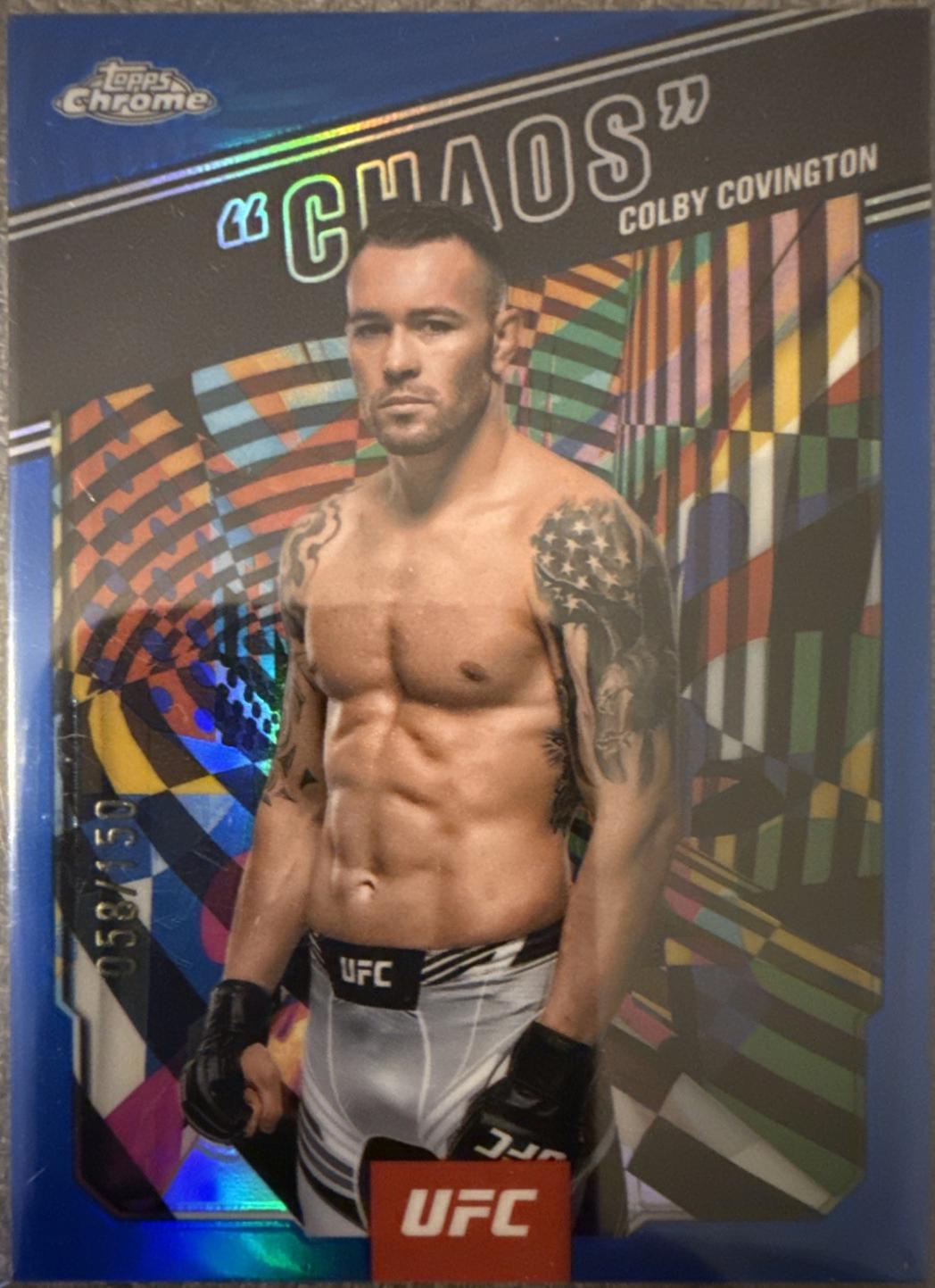 Colby Covington Chaos [Blue Refractor] #AKA-7
