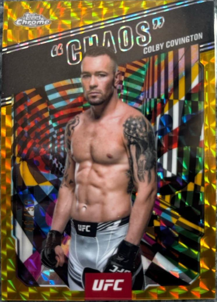 Colby Covington Chaos [Gold Refractor] #AKA-7