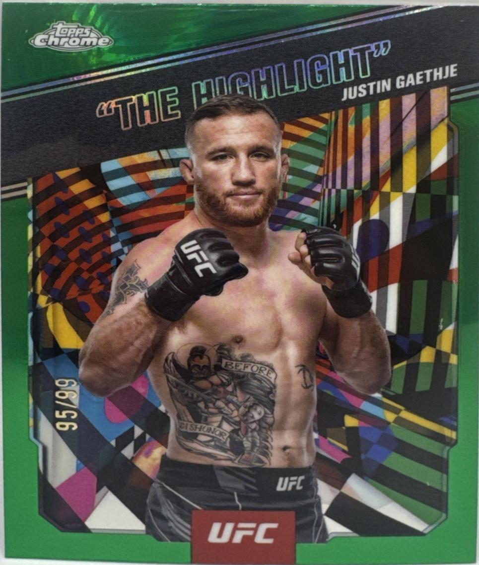 Justin Gaethje The Highlight [Green Refractor] #AKA-3