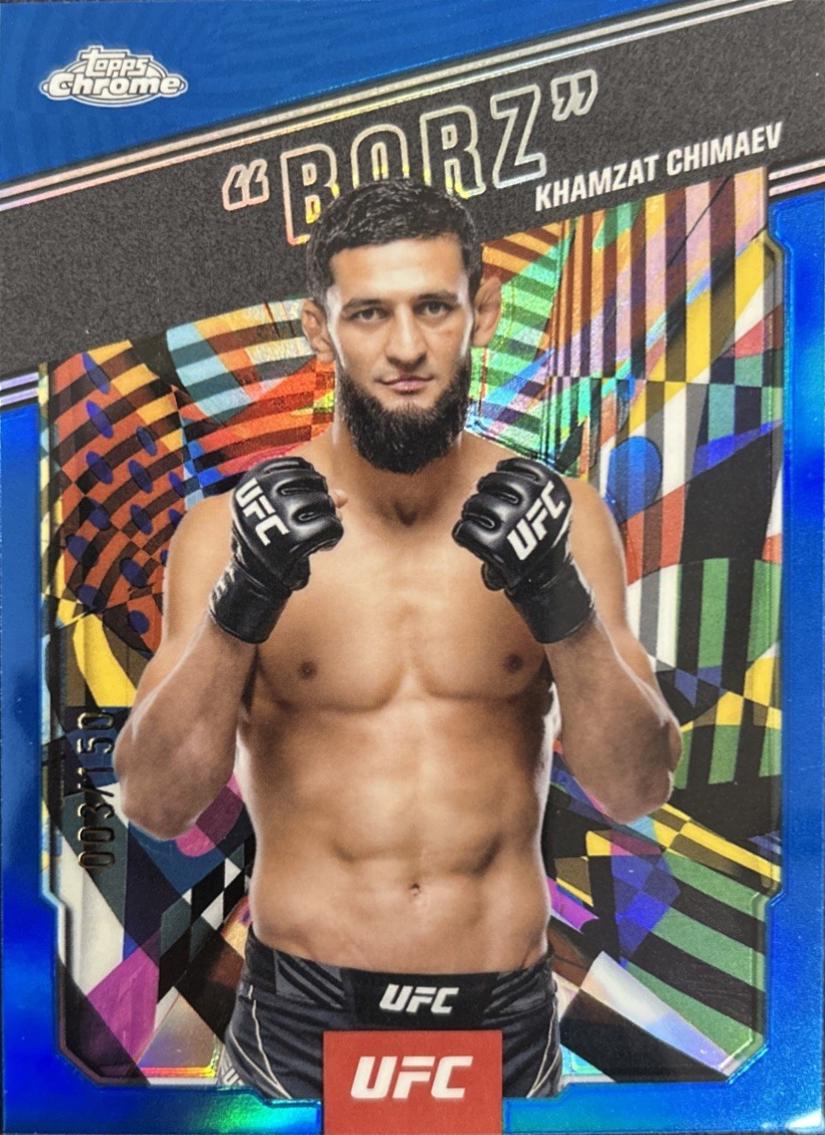 Khamzat Chimaev Borz [Blue Refractor] #AKA-2