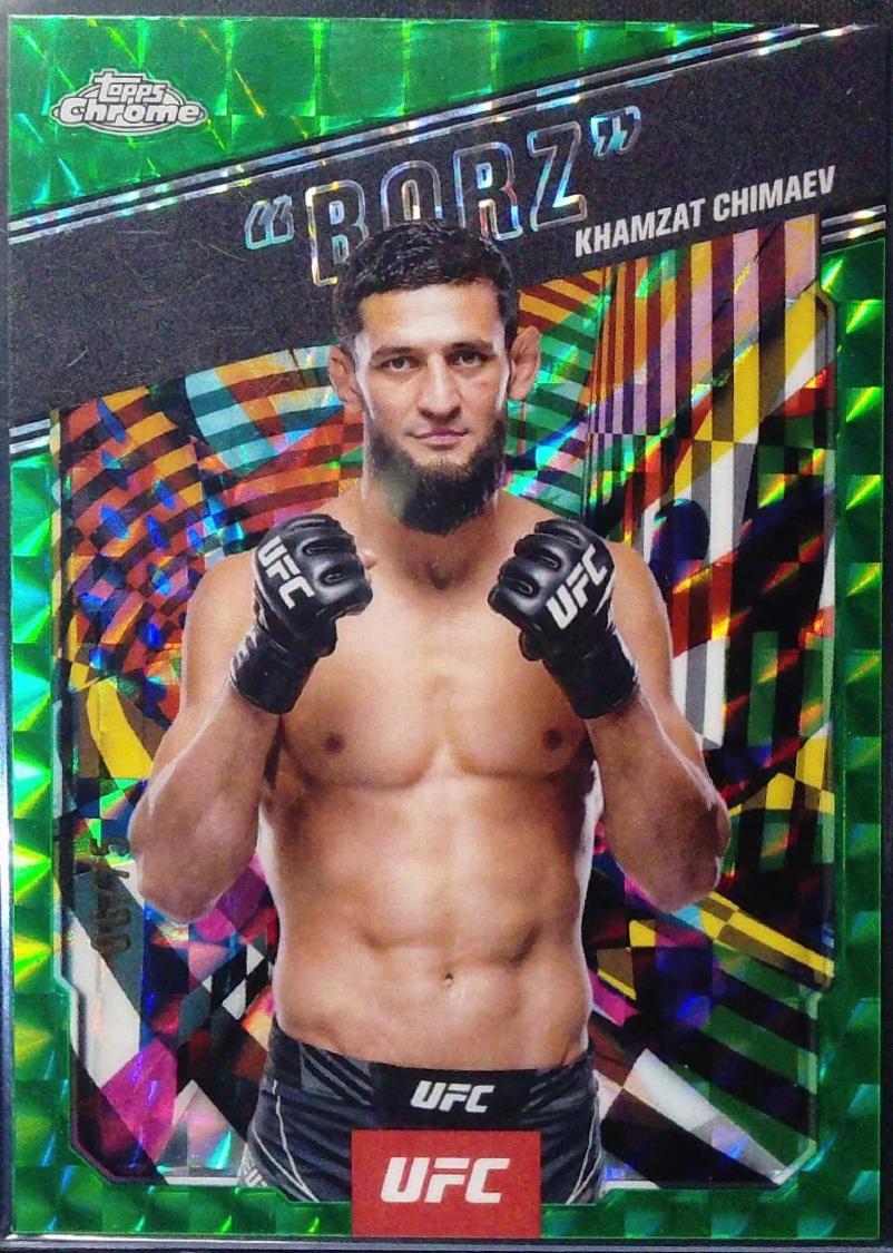 Khamzat Chimaev Borz [Geometric Green Refractor] #AKA-2