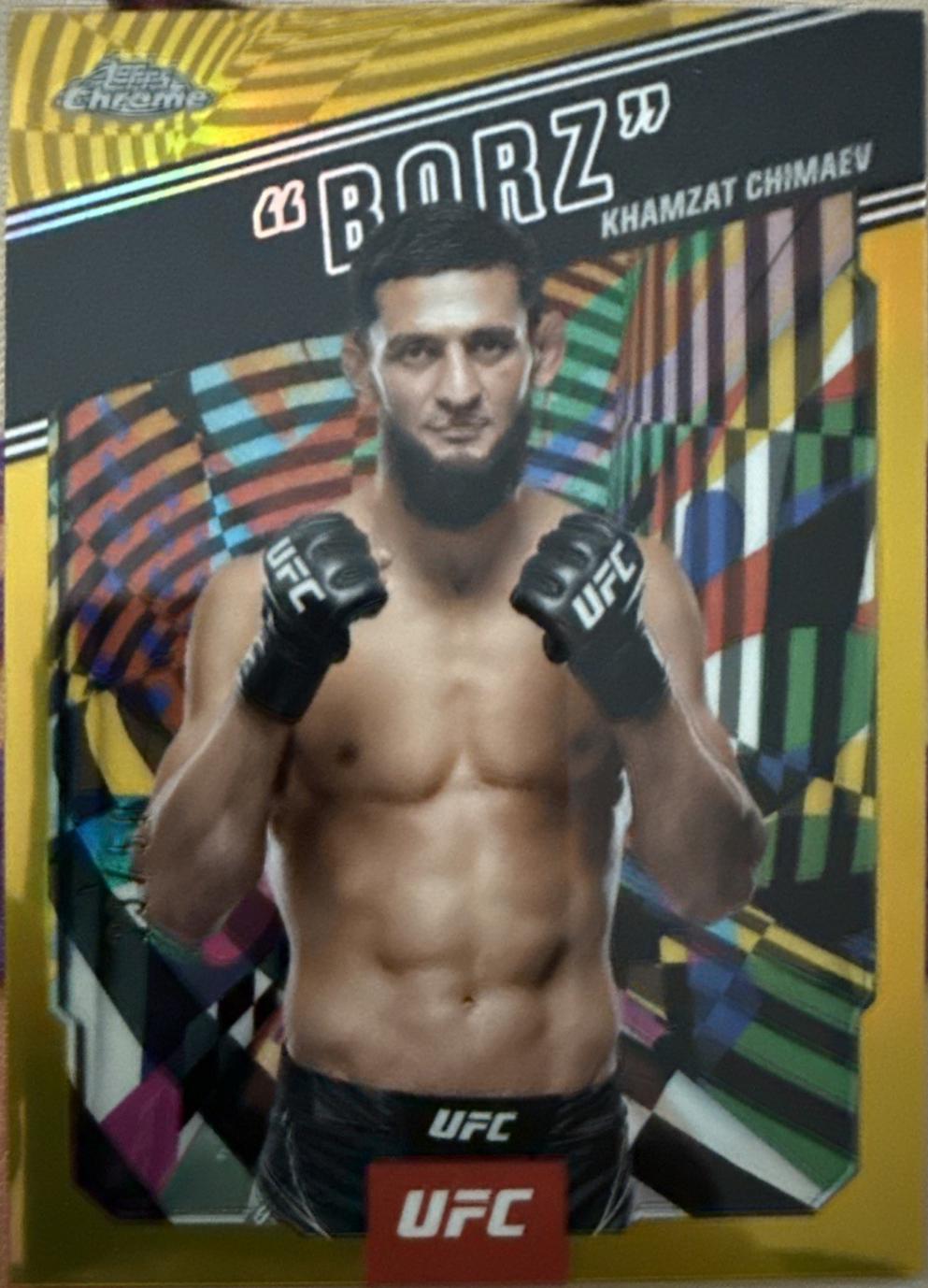Khamzat Chimaev Borz [Gold Refractor] #AKA-2