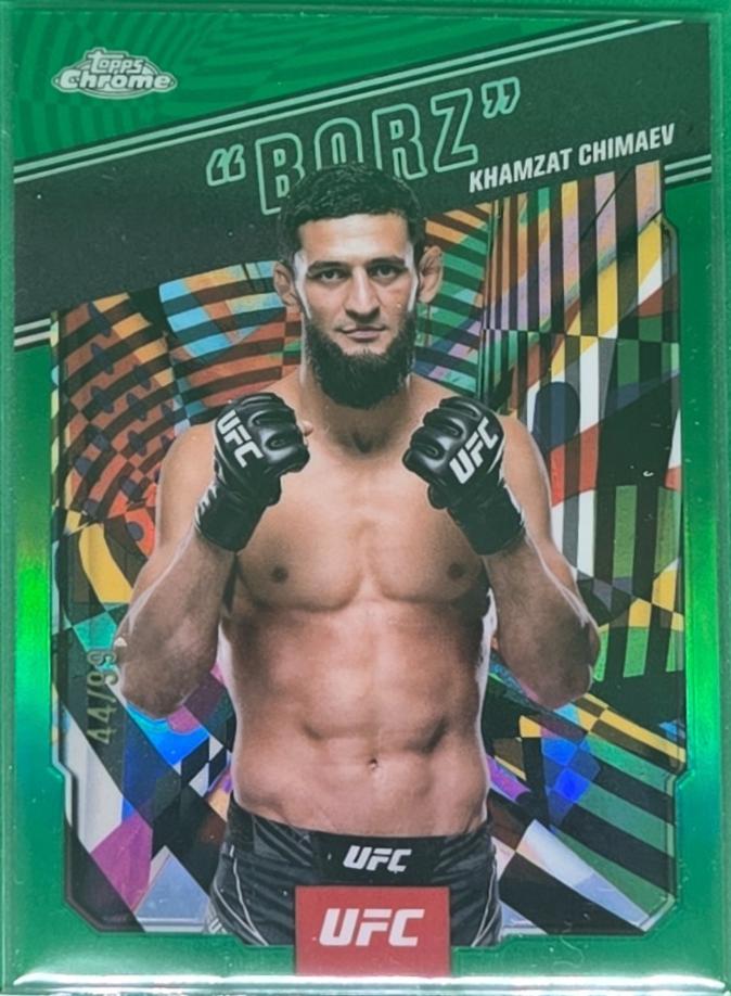 Khamzat Chimaev Borz [Green Refractor] #AKA-2