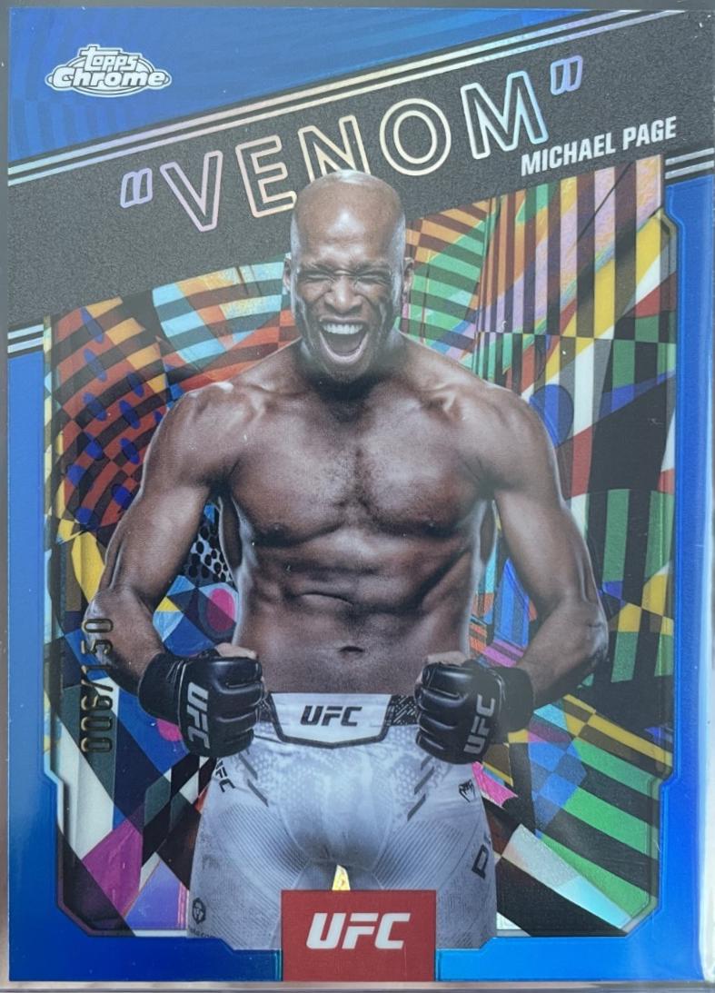 Michael Page Venom [Blue Refractor] #AKA-4