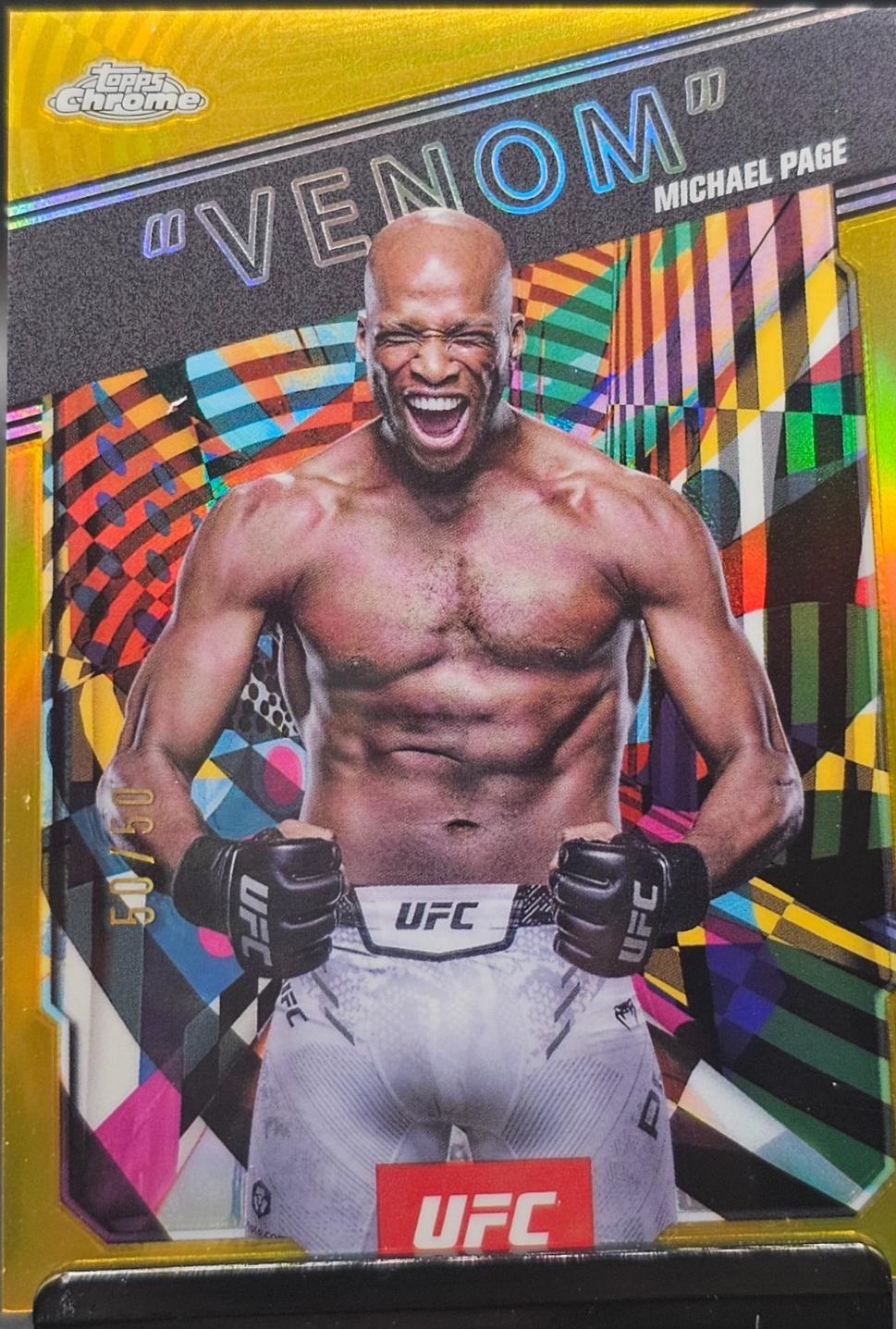 Michael Page Venom [Geometric Gold Refractor] #AKA-4