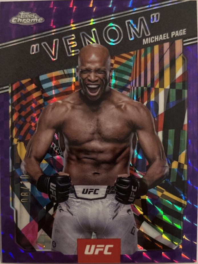 Michael Page Venom [Geometric Purple Refractor] #AKA-4