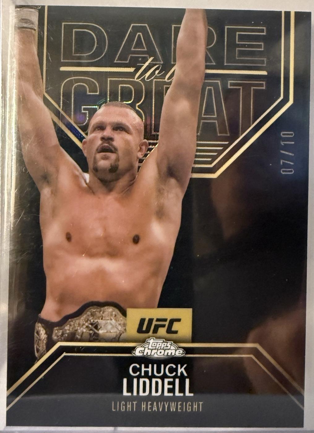 Chuck Liddell [Black Gold Refractor] #DBG-3