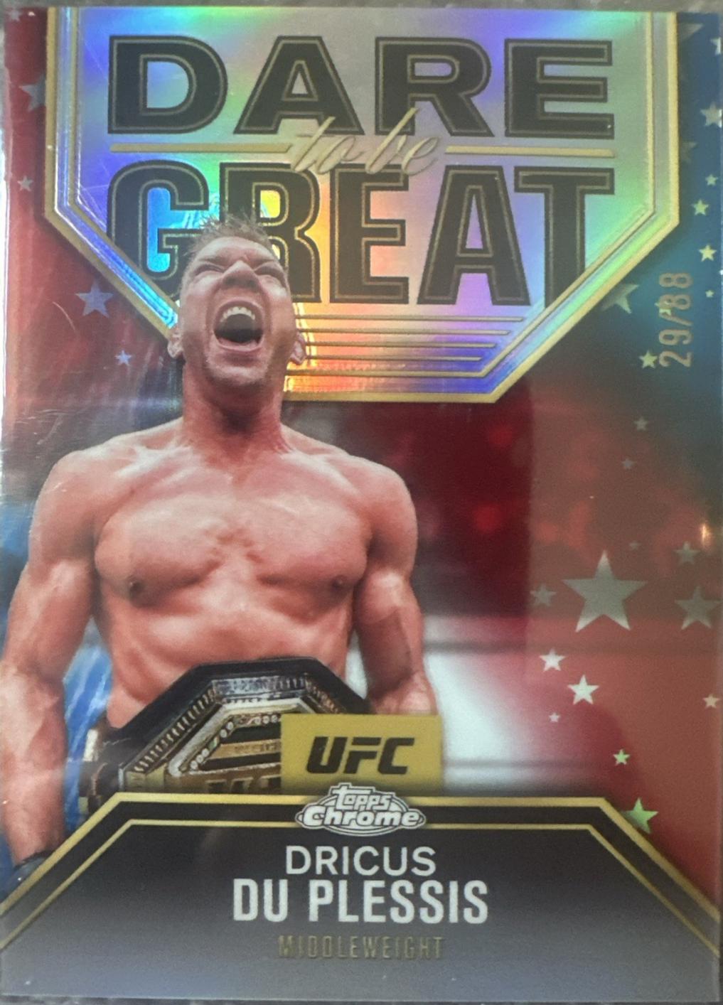 Dricus DU Plessis [Red White Blue Refractor] #DBG-5