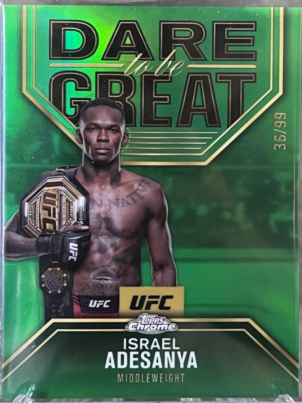 Israel Adesanya [Green Refractor] #DBG-10