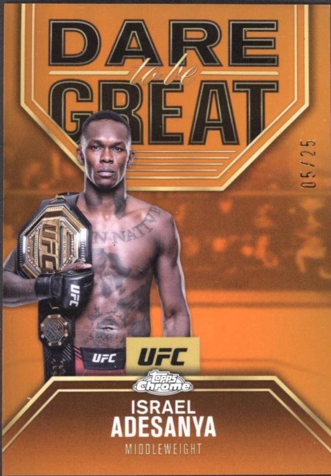 Israel Adesanya [Orange Refractor] #DBG-10