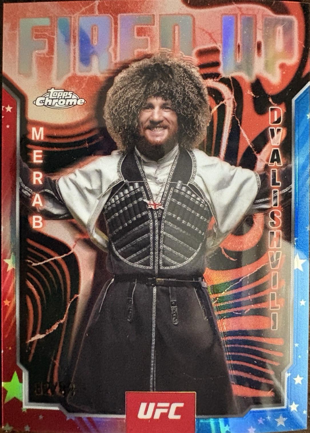 Merab Dvalishvili [Red White Blue Refractor] #FUP-12