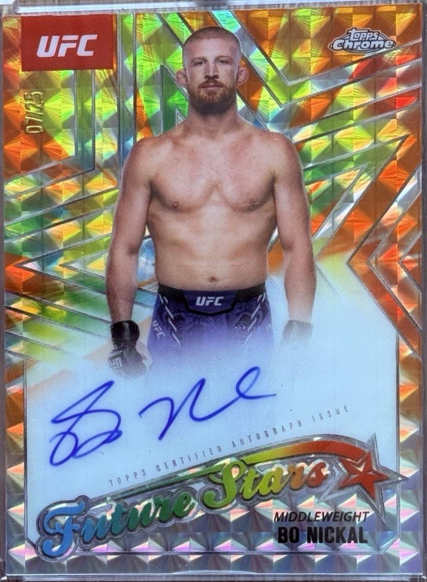 Bo Nickal [Geometric Orange Refractor] #FSA-BN