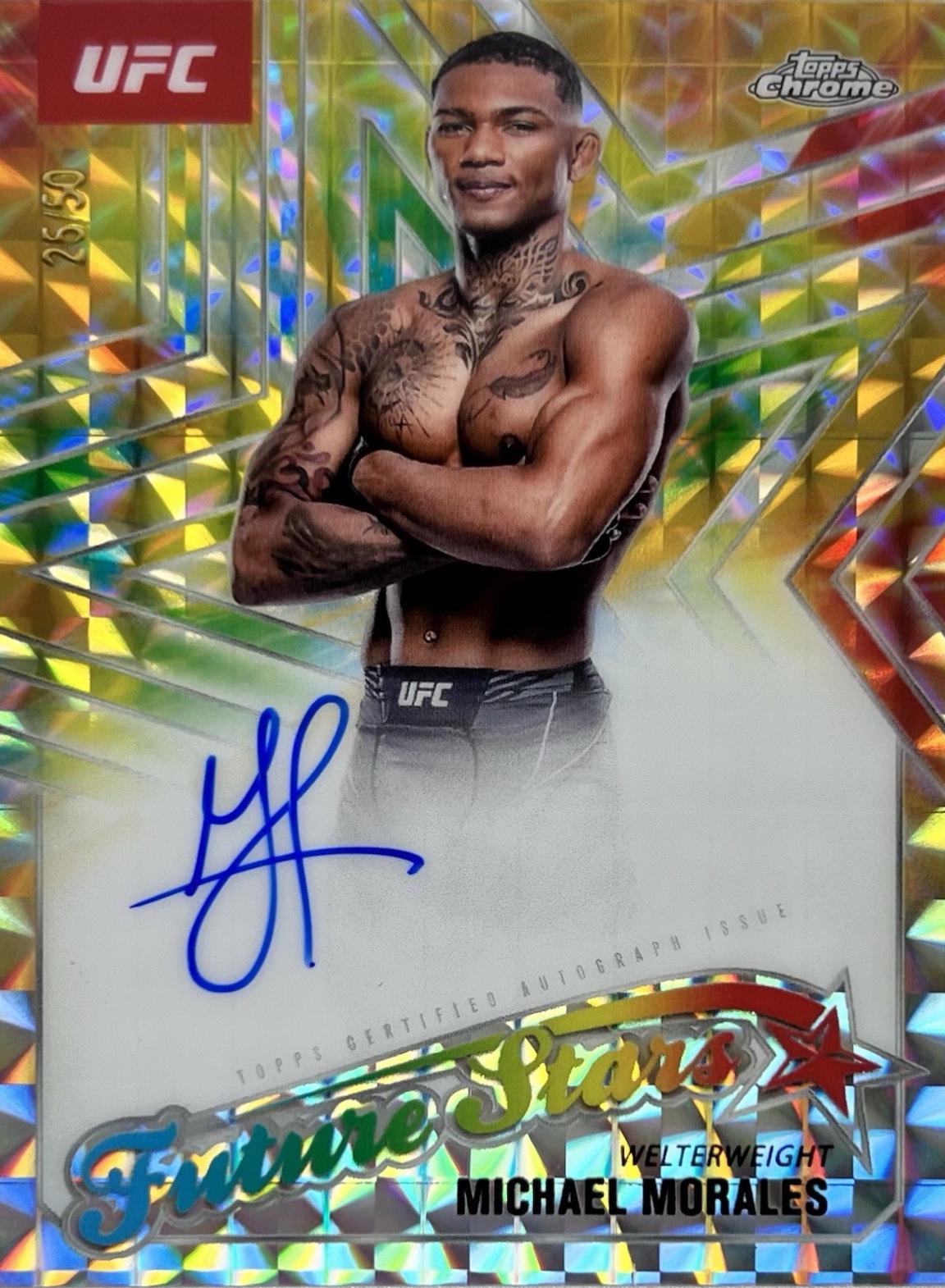 Michael Morales [Geometric Gold Refractor] #FSA-MS