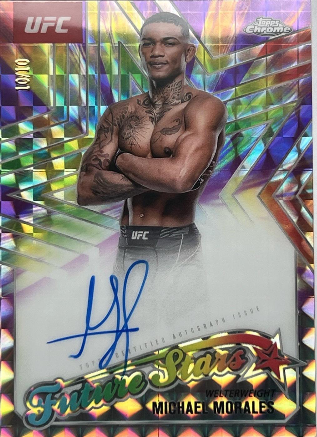 Michael Morales [Geometric Purple Refractor] #FSA-MS