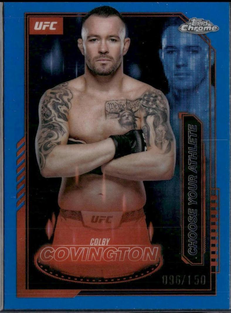 Colby Covington [Blue Refractor] #MCL-13