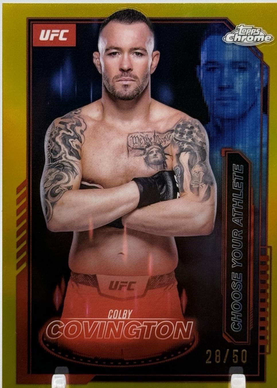 Colby Covington [Gold Refractor] #MCL-13