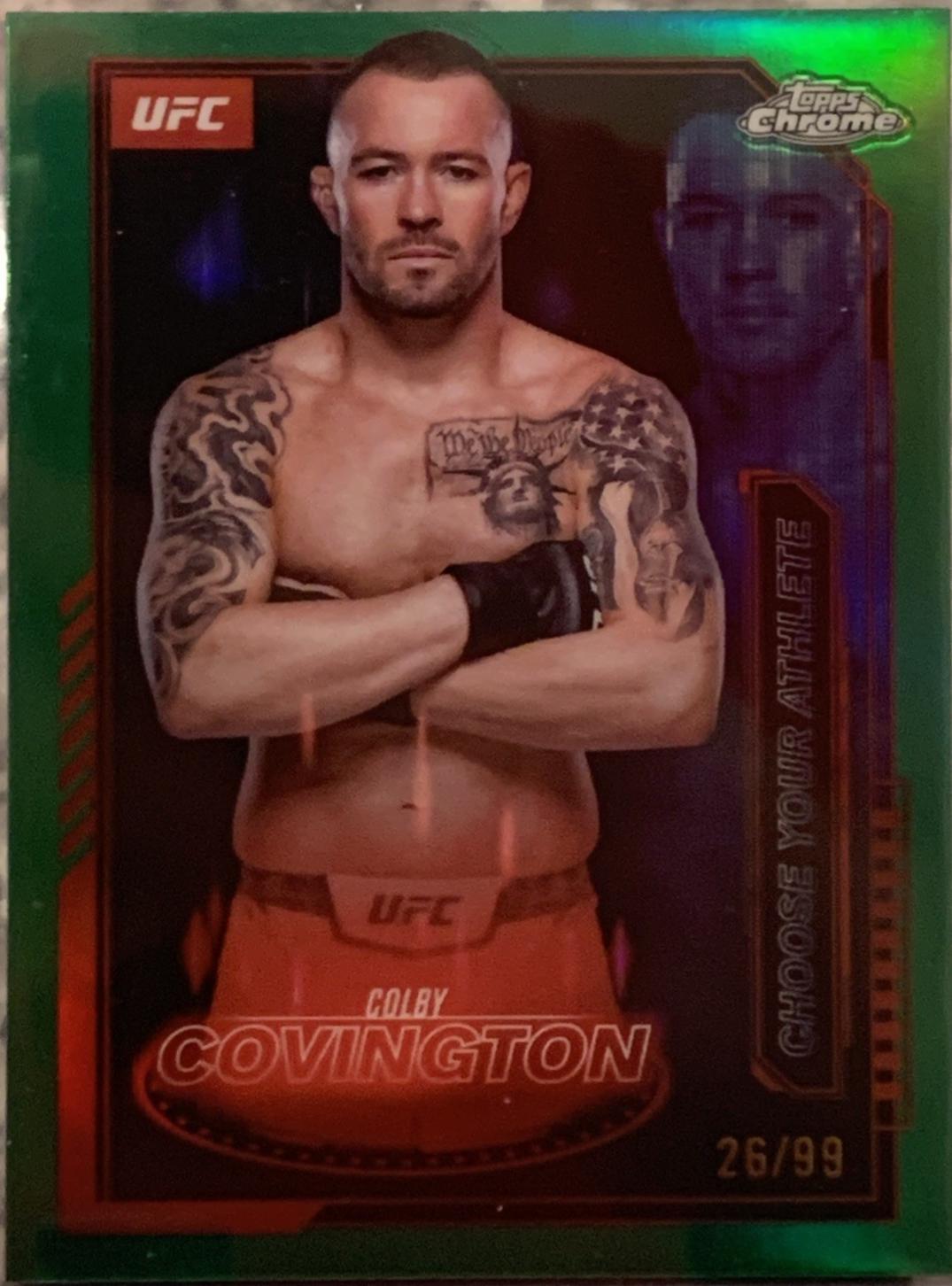 Colby Covington [Green Refractor] #MCL-13