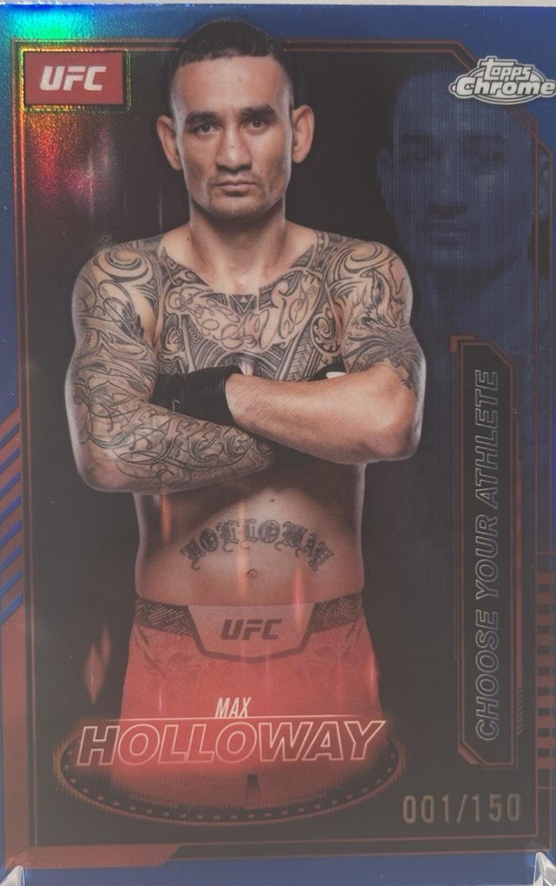 Max Holloway [Blue Refractor] #MCL-16