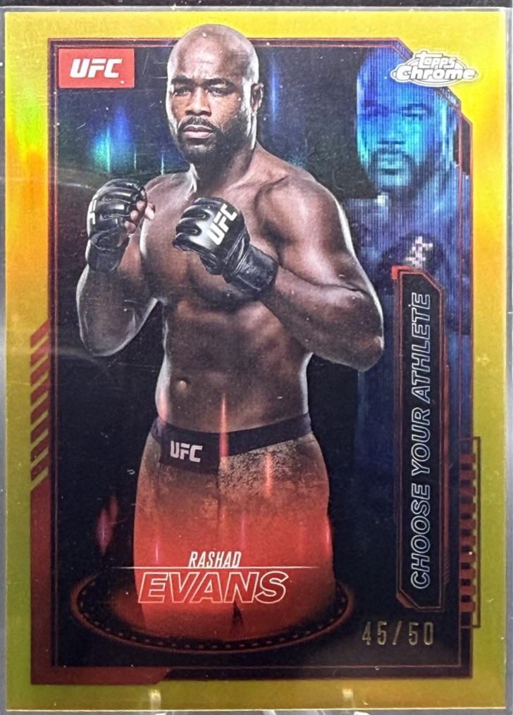Rashad Evans [Gold Refractor] #MCL-2