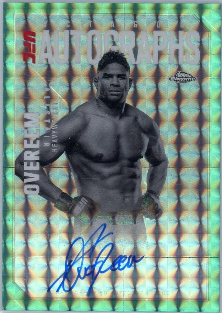 Alistair Overeem [Geometric Aqua Refractor] #OLA-AO