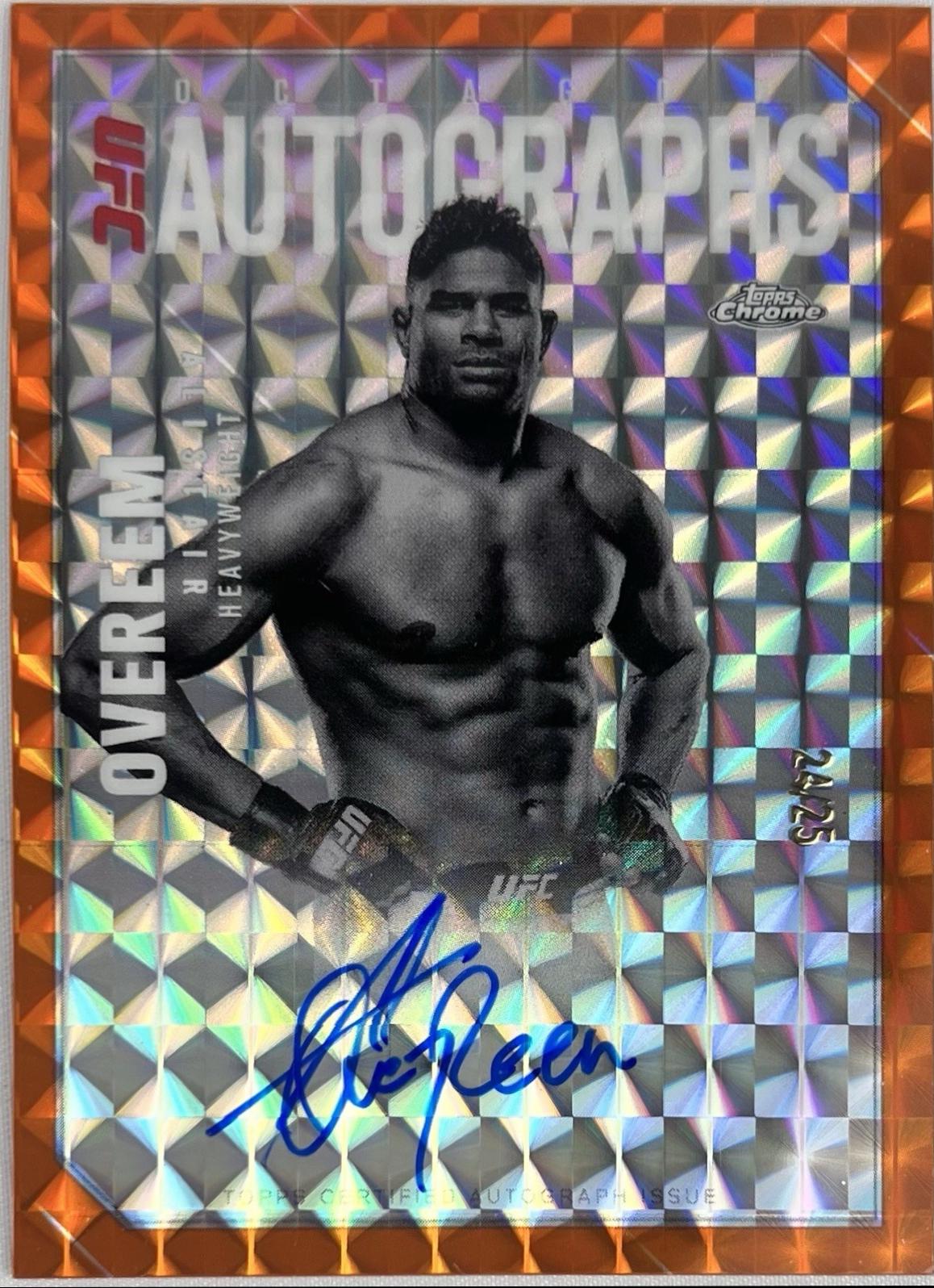 Alistair Overeem [Geometric Orange Refractor] #OLA-AO