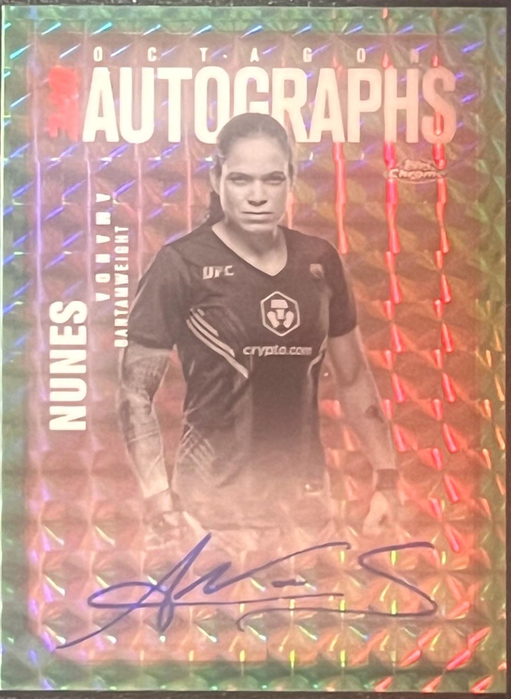 Amanda Nunes [Geometric Aqua Refractor] #OLA-AN