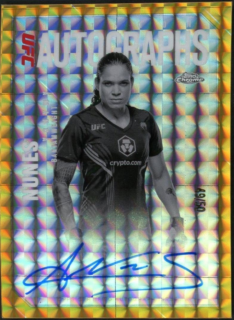 Amanda Nunes [Geometric Gold Refractor] #OLA-AN