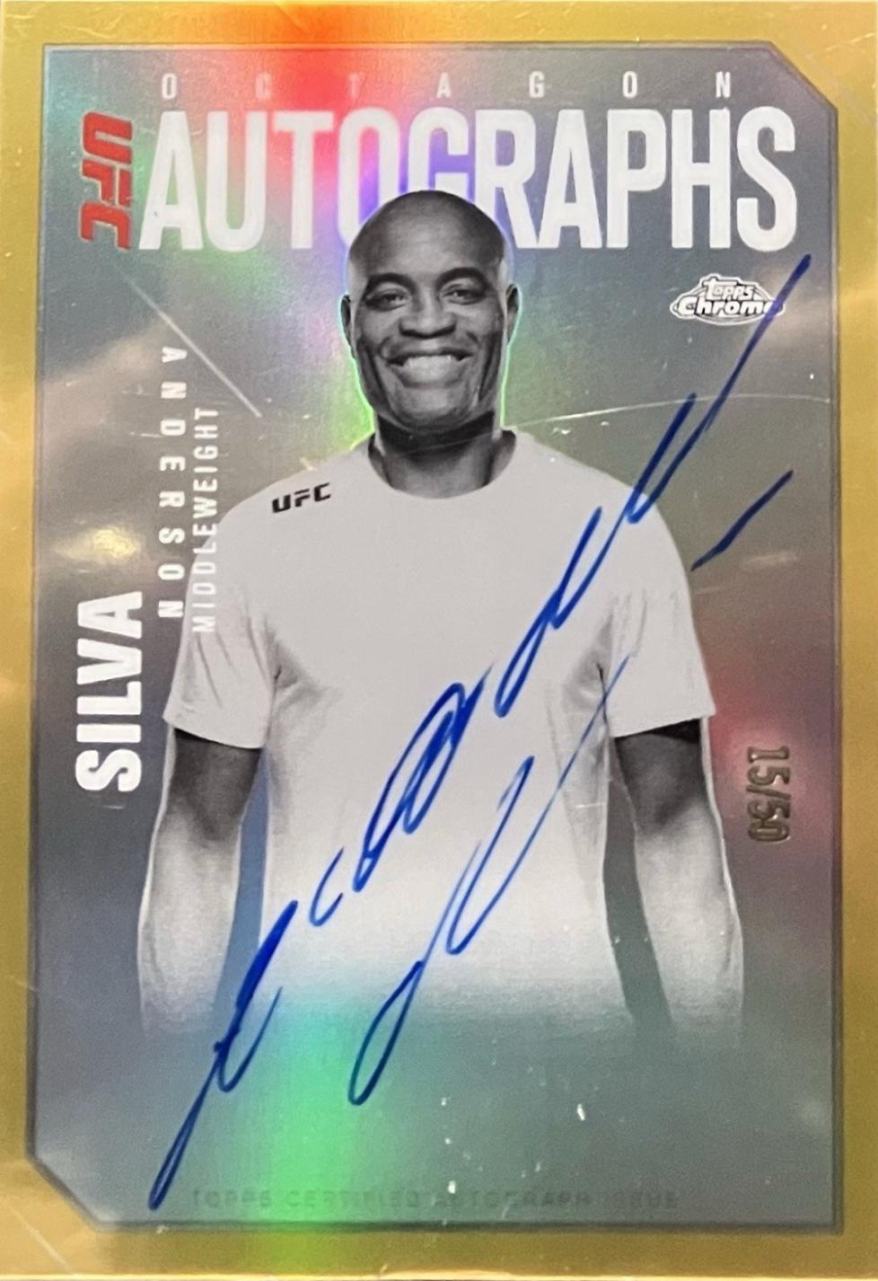 Anderson Silva [Gold Refractor] #OLA-AS