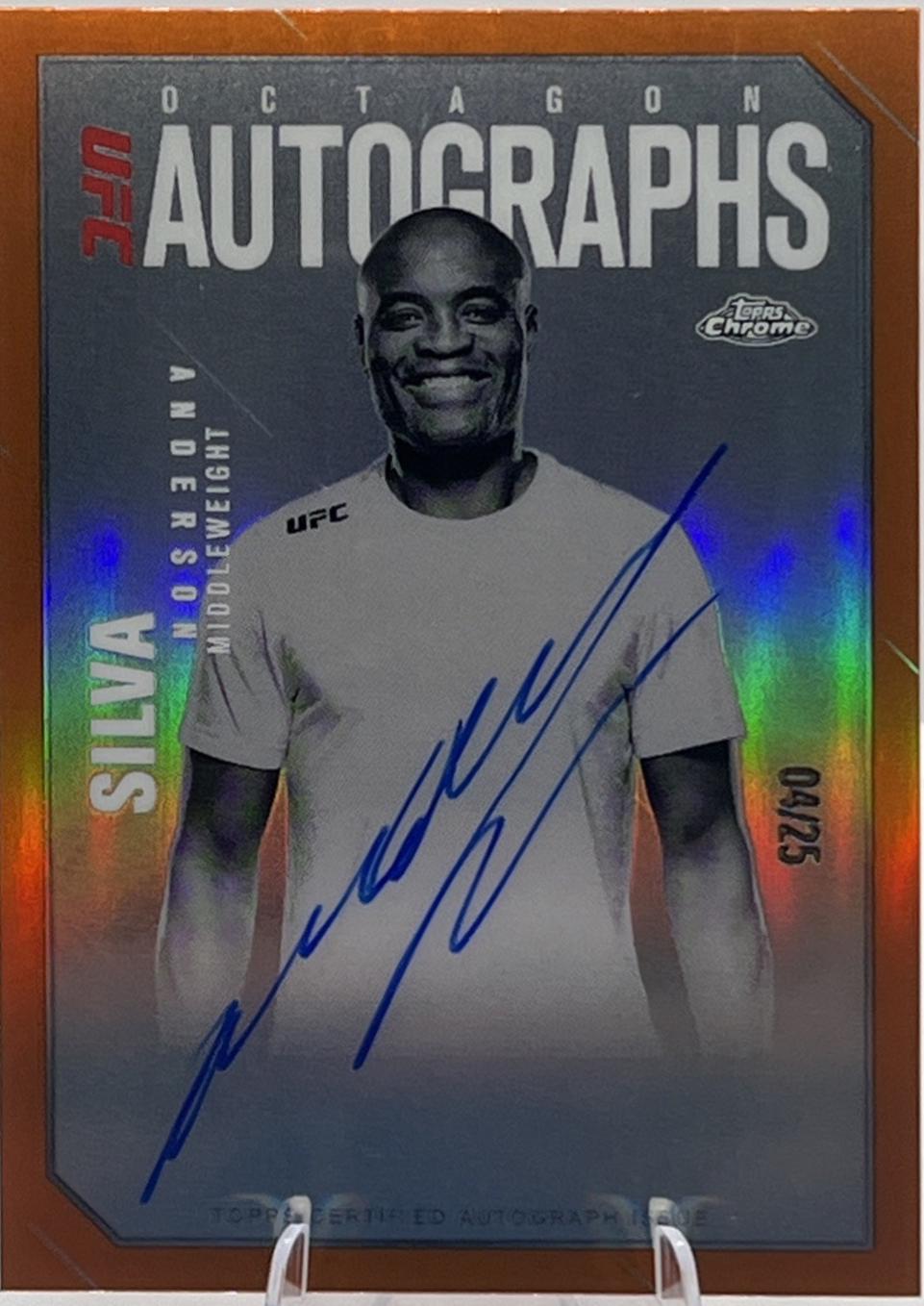 Anderson Silva [Orange Refractor] #OLA-AS