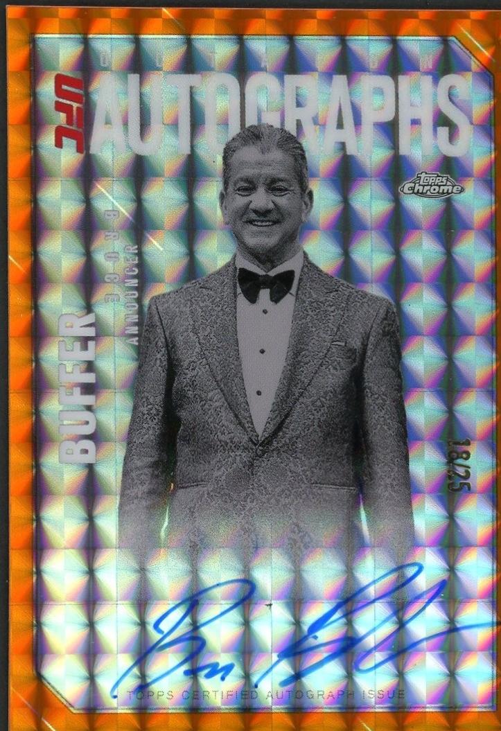 Bruce Buffer [Geometric Orange Refractor] #OLA-BB