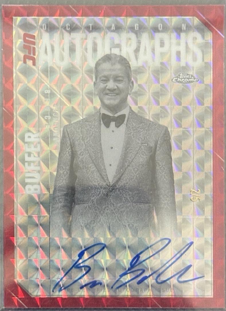Bruce Buffer [Geometric Red Refractor] #OLA-BB