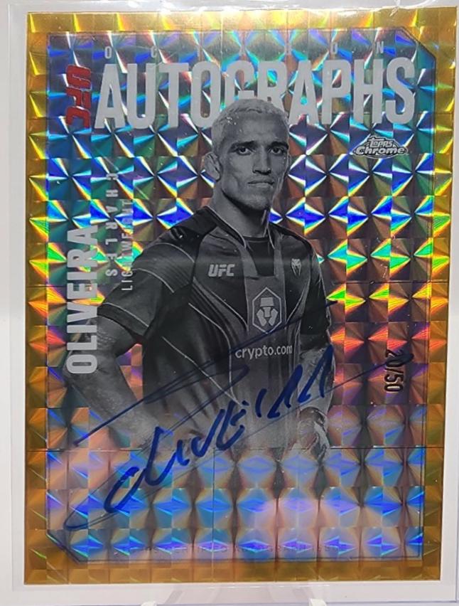 Charles Oliveira [Geometric Gold Refractor] #OLA-CO