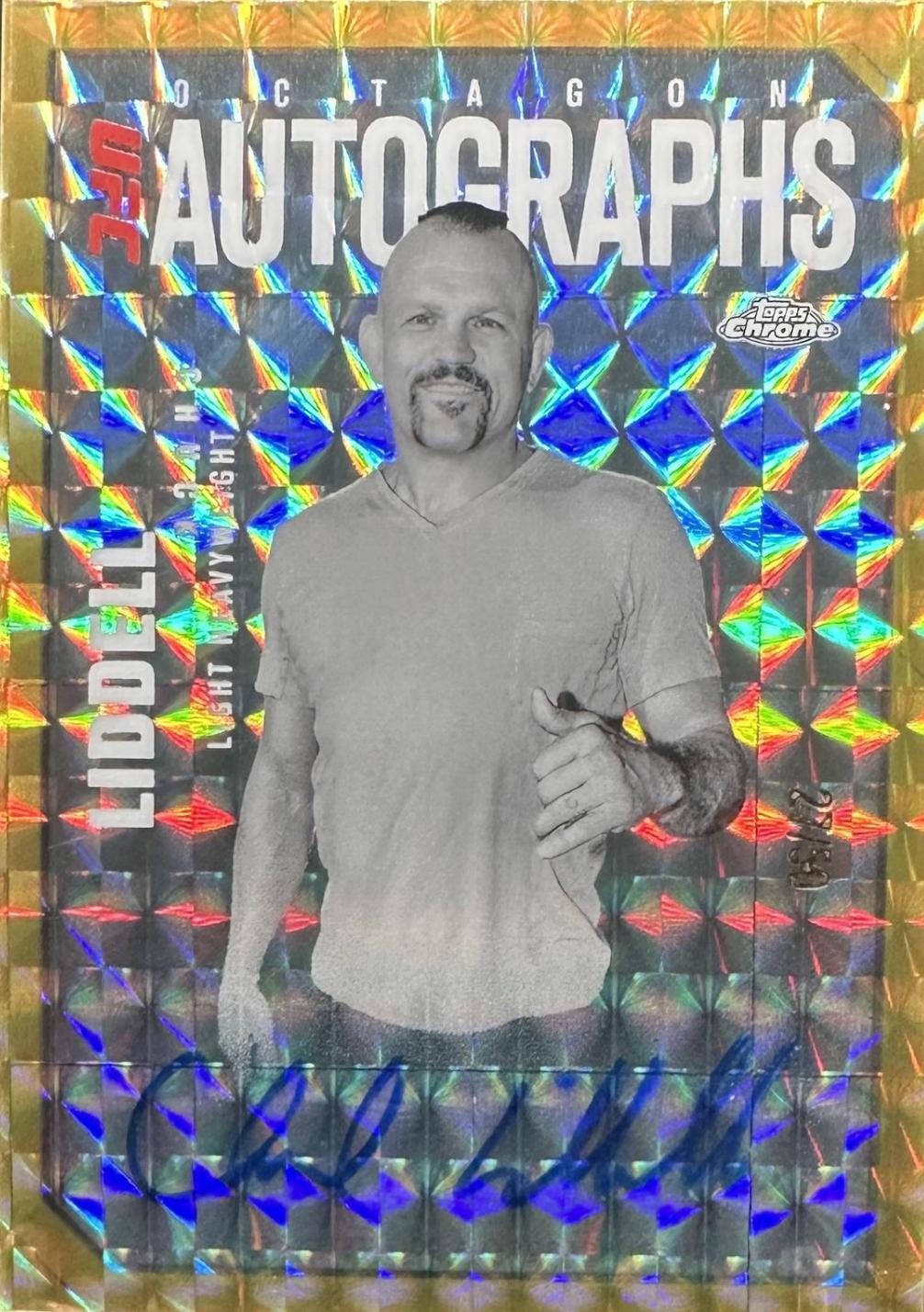 Chuck Liddell [Geometric Gold Refractor] #OLA-CL