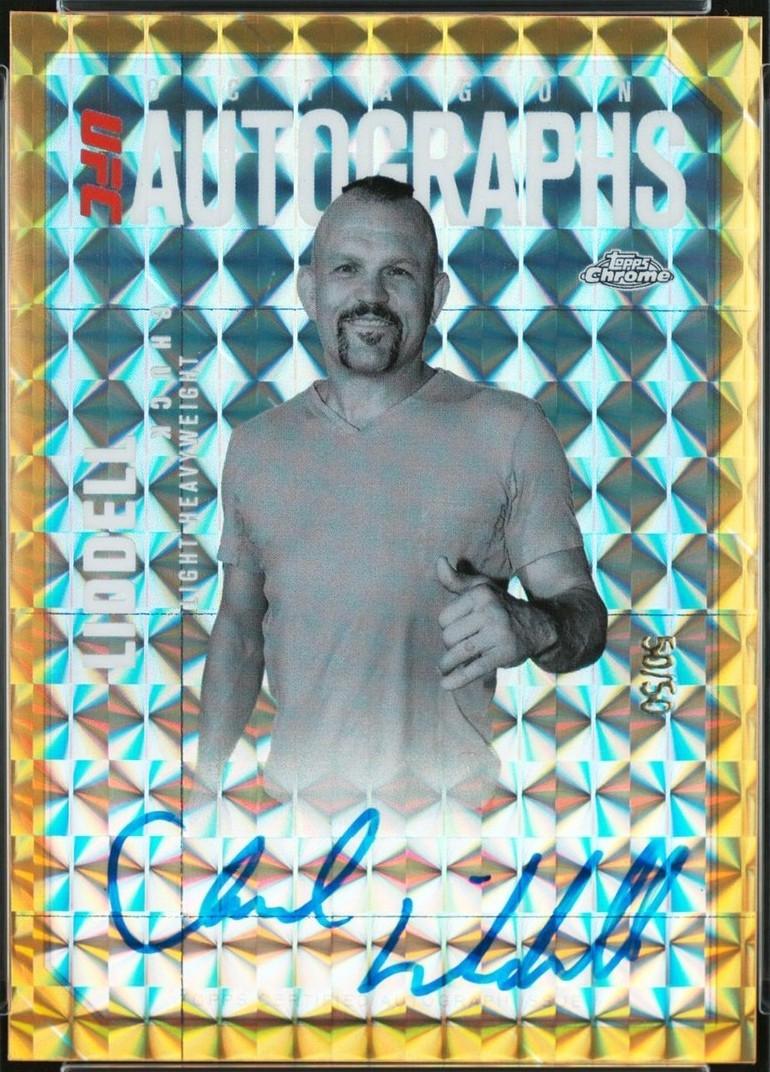 Chuck Liddell [Gold Refractor] #OLA-CL