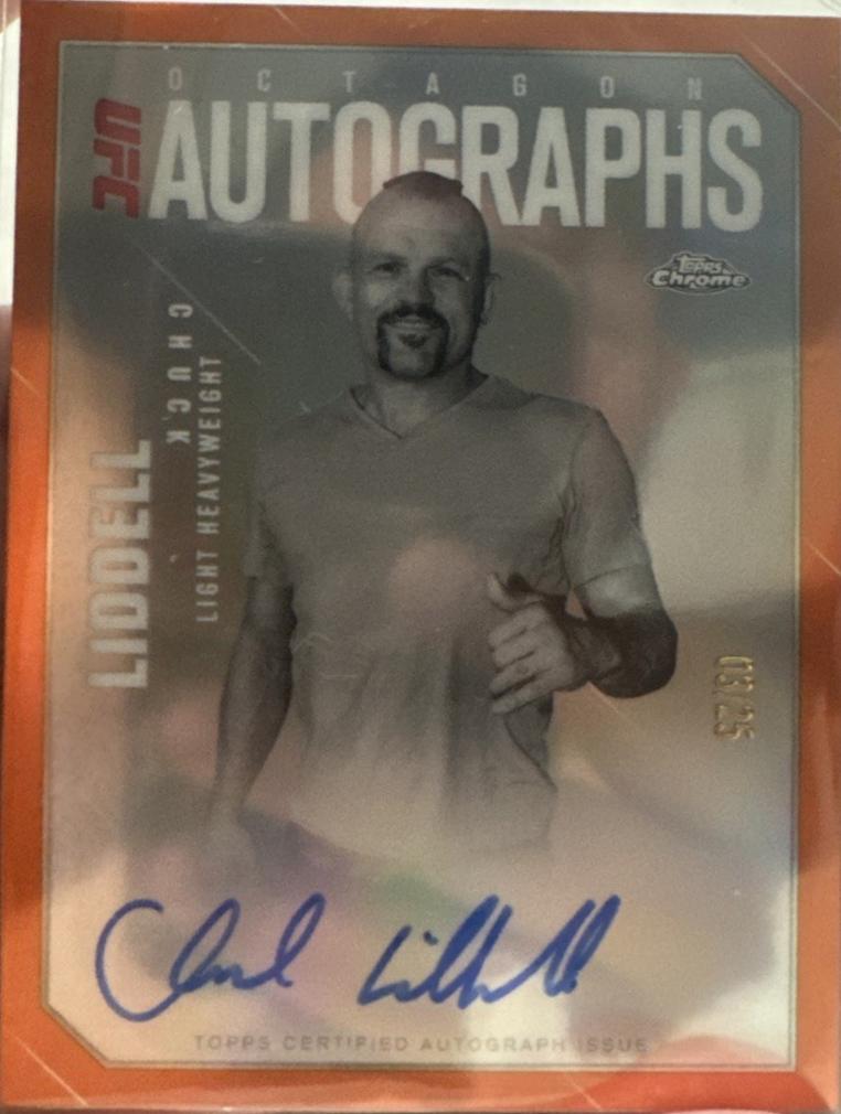 Chuck Liddell [Orange Refractor] #OLA-CL