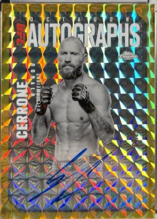 Donald Cerrone [Geometric Gold Refractor] #OLA-DE