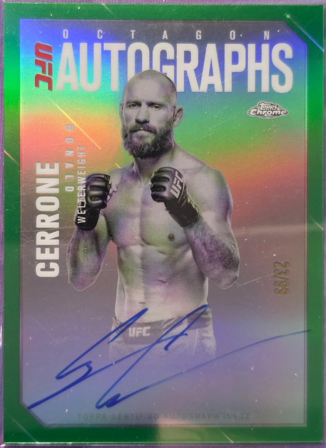 Donald Cerrone [Green Refractor] #OLA-DE