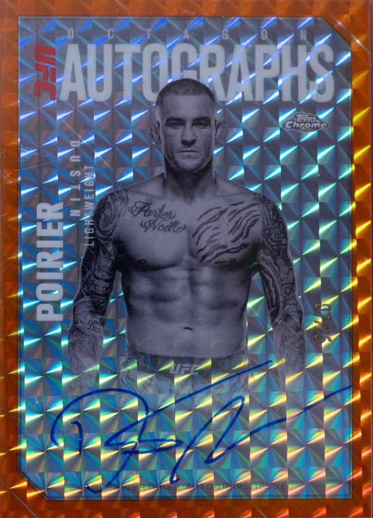 Dustin Poirier [Geometric Orange Refractor] #OLA-DP