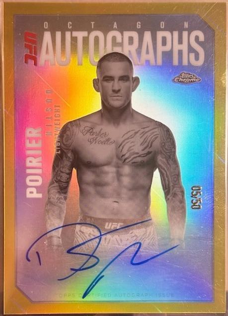 Dustin Poirier [Gold Refractor] #OLA-DP