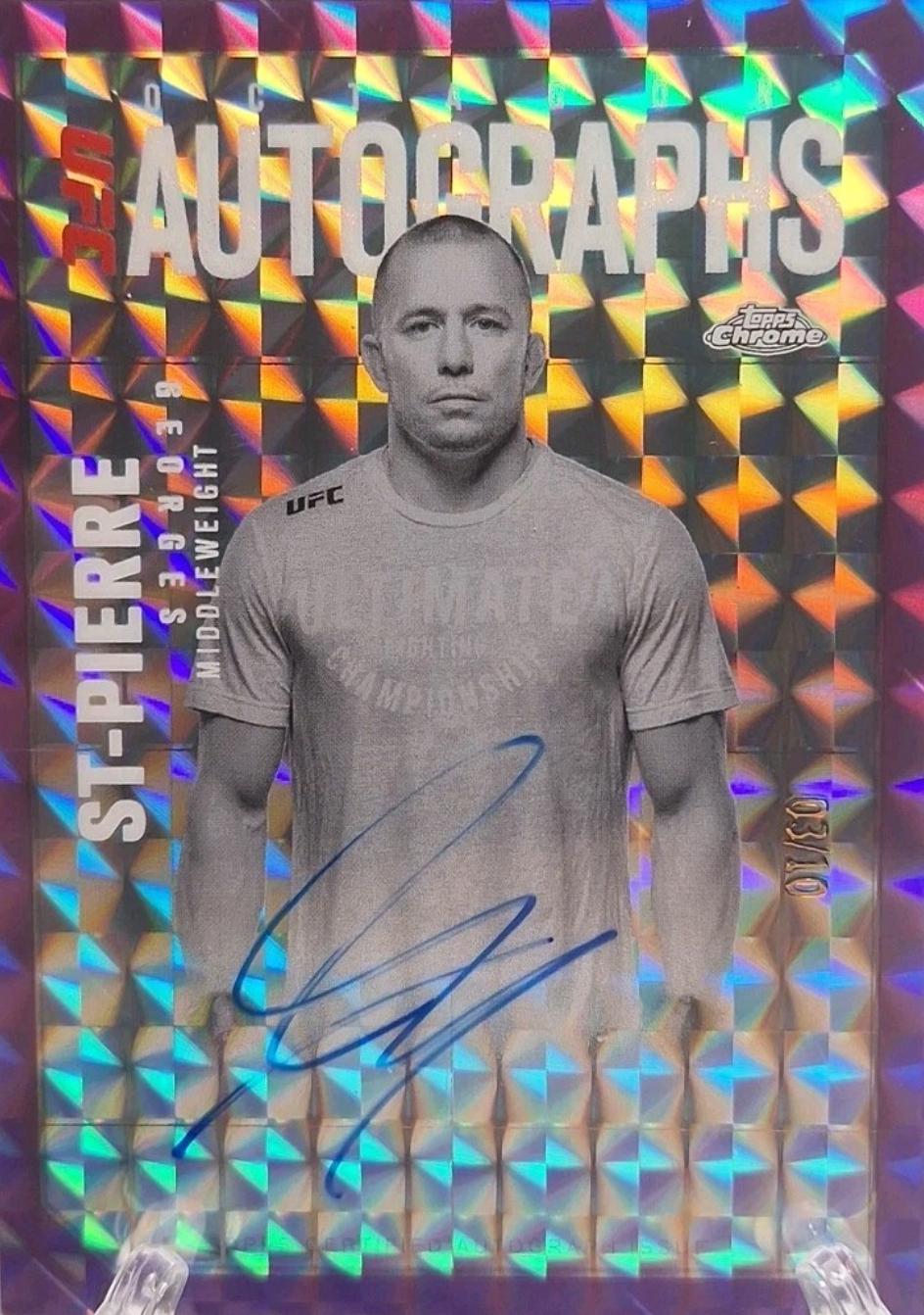 Georges St-Pierre [Geometric Purple Refractor] #OLA-GS