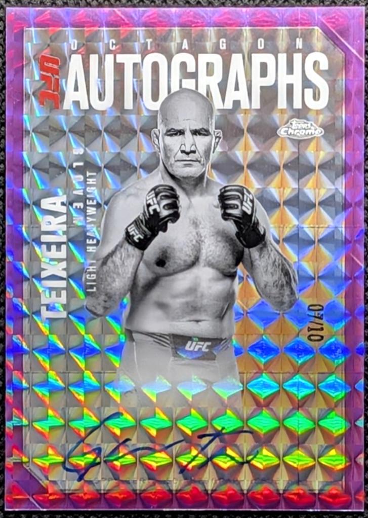 Glover Teixeira [Geometric Purple Refractor] #OLA-GT