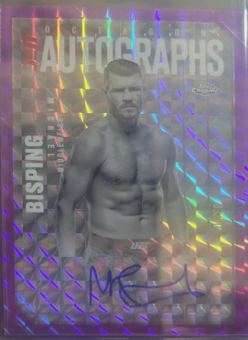 Michael Bisping [Geometric Purple Refractor] #OLA-MB