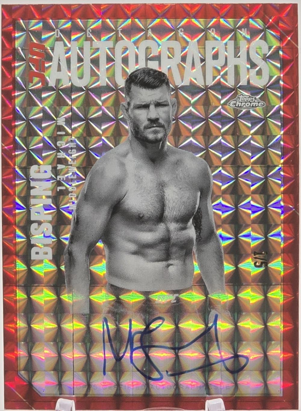 Michael Bisping [Geometric Red Refractor] #OLA-MB