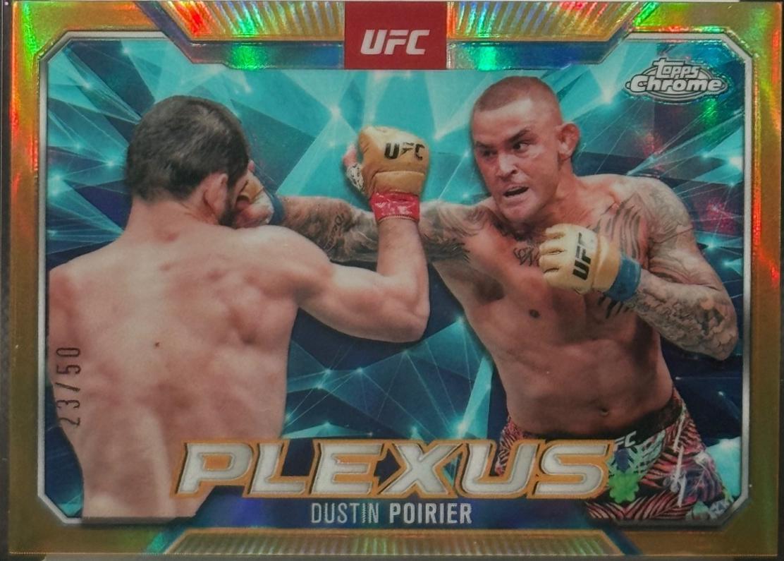 Dustin Poirier [Gold Refractor] #PLX-15