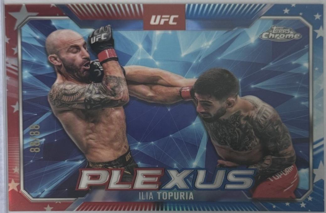 Ilia Topuria [Red White Blue Refractor] #PLX-6