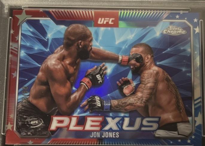 Jon Jones [Red White Blue Refractor] #PLX-1