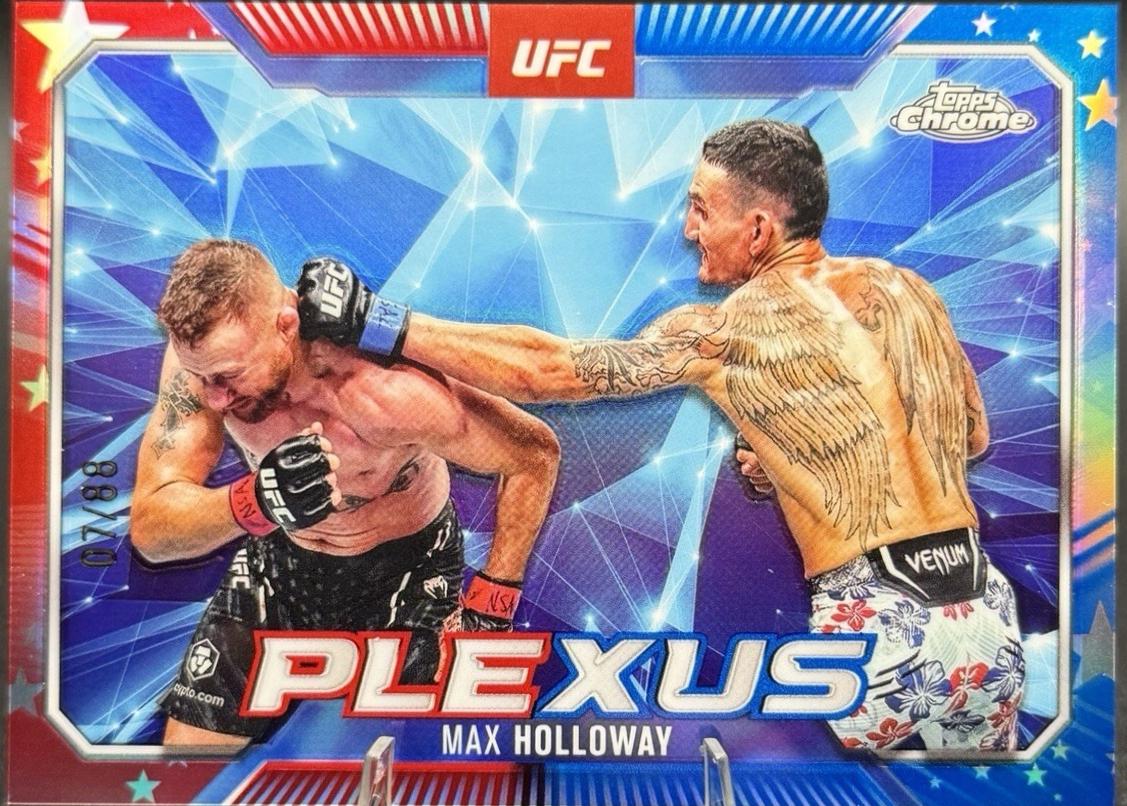 Max Holloway [Red White Blue Refractor] #PLX-12