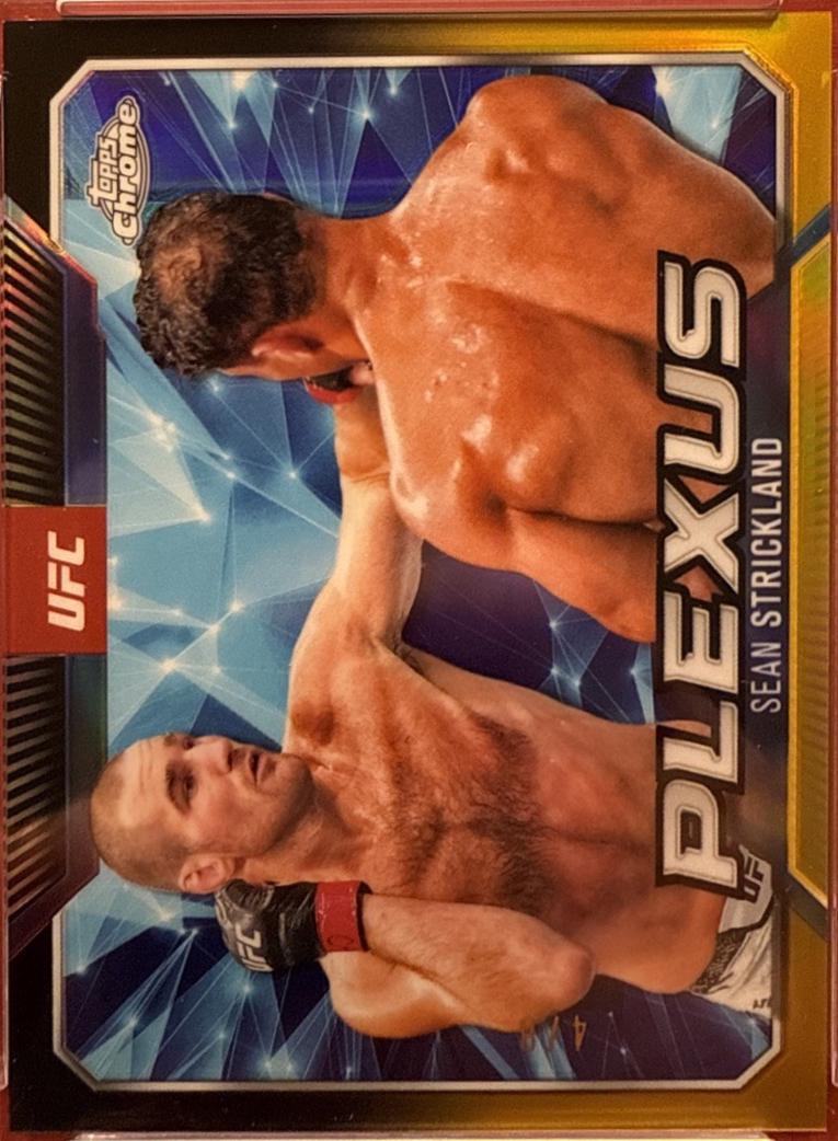 Sean Strickland [Black Gold Refractor] #PLX-10