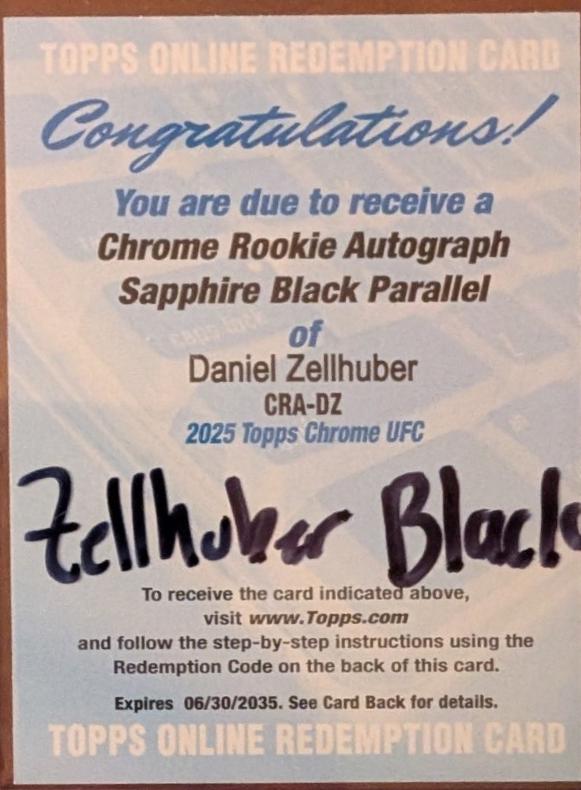 Daniel Zellhuber [Black Sapphire] #CRA-DZ